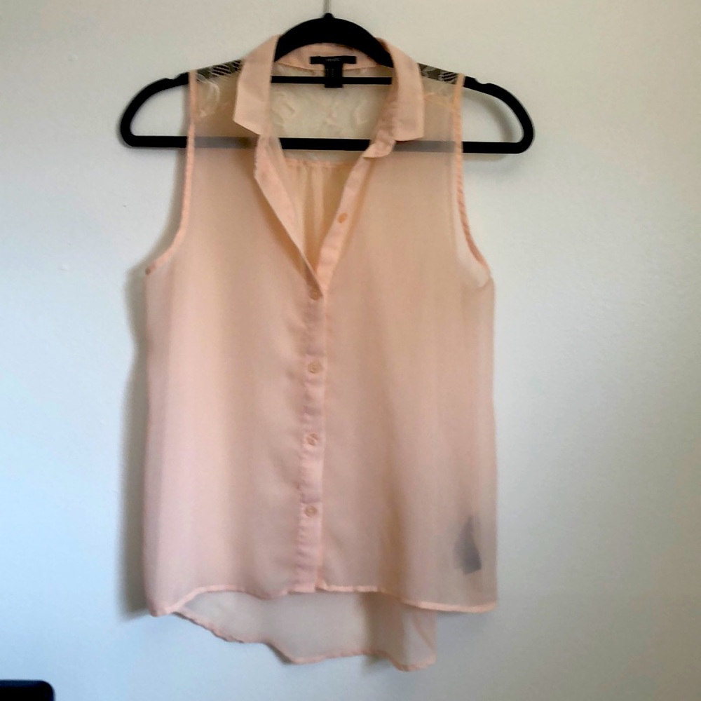 Forever 21 shear and lace top